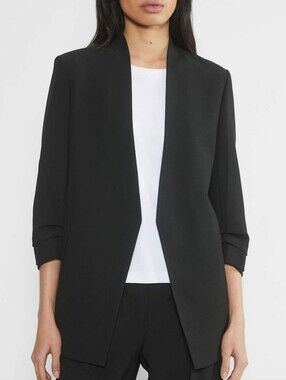 Aritzia Babaton Black Power Blazer Suit Jacket Sz 6 Professional Preppy Business
